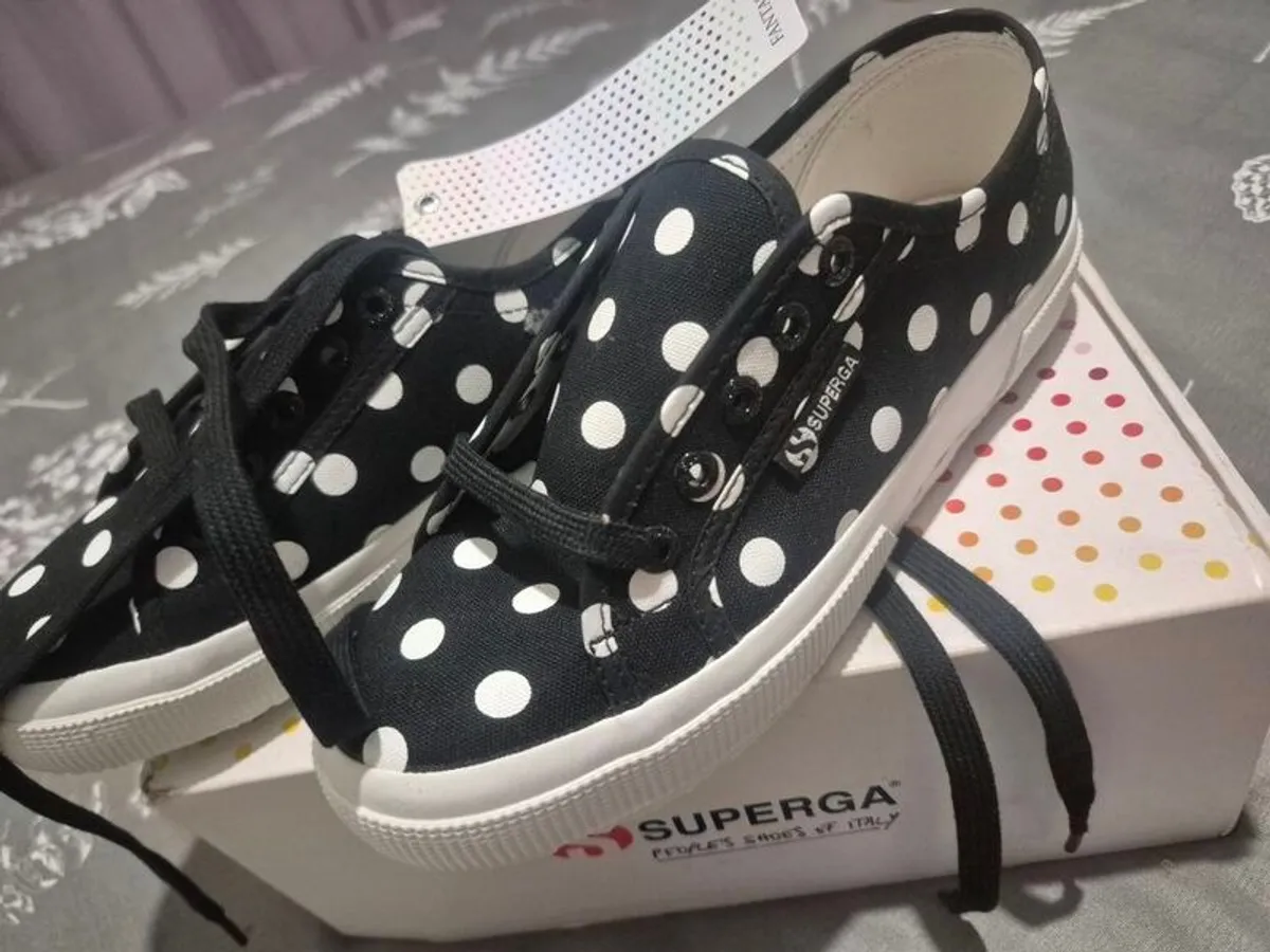 Superga polka dot shoes brand new still in boxs - Image 2