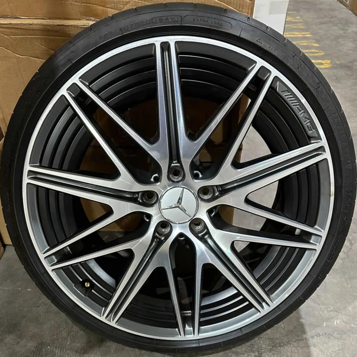 20'' GENUINE AMG Mercedes C43 Alloy Wheels & Tyres - Image 2