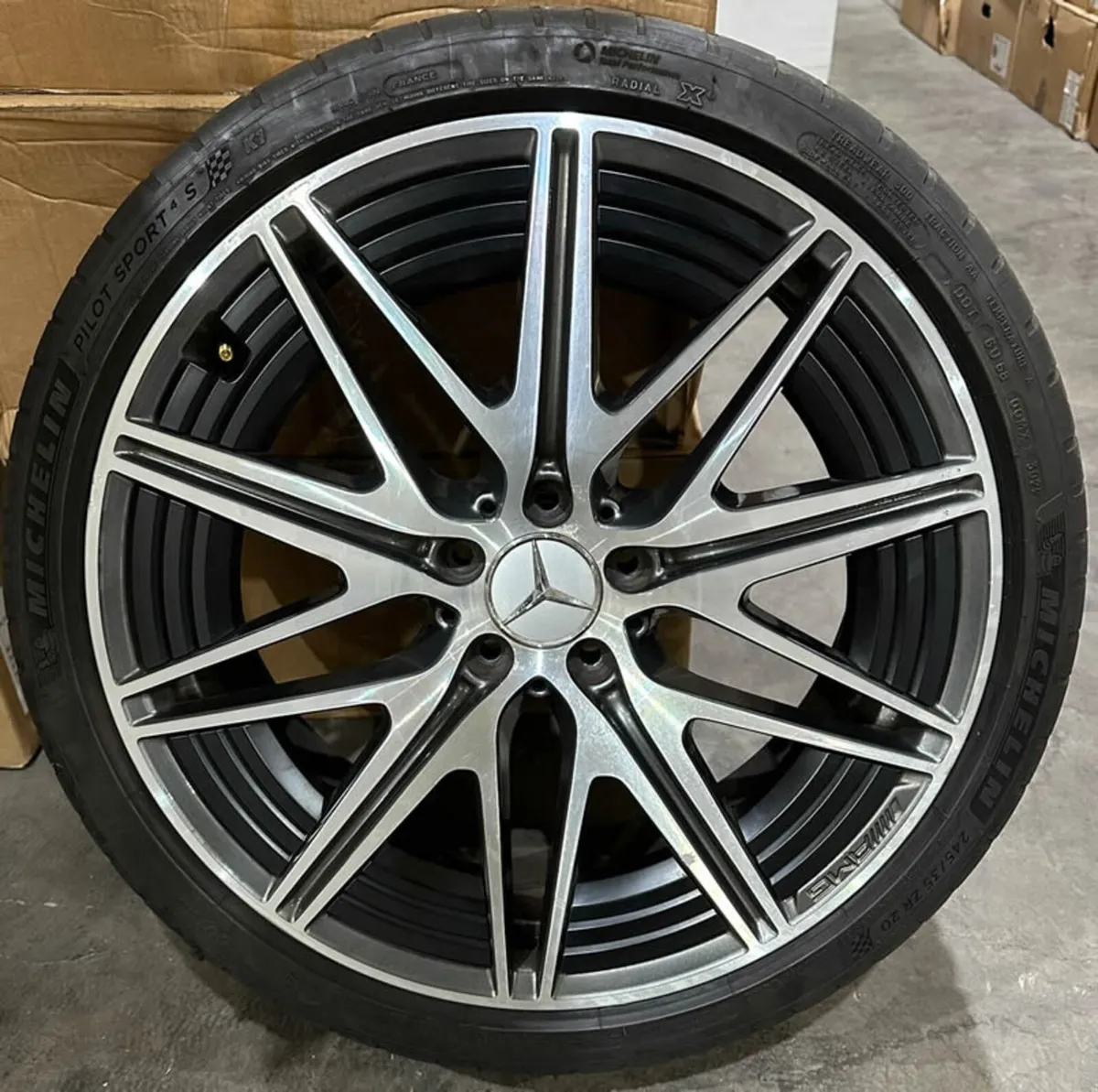 20'' GENUINE AMG Mercedes C43 Alloy Wheels & Tyres - Image 3