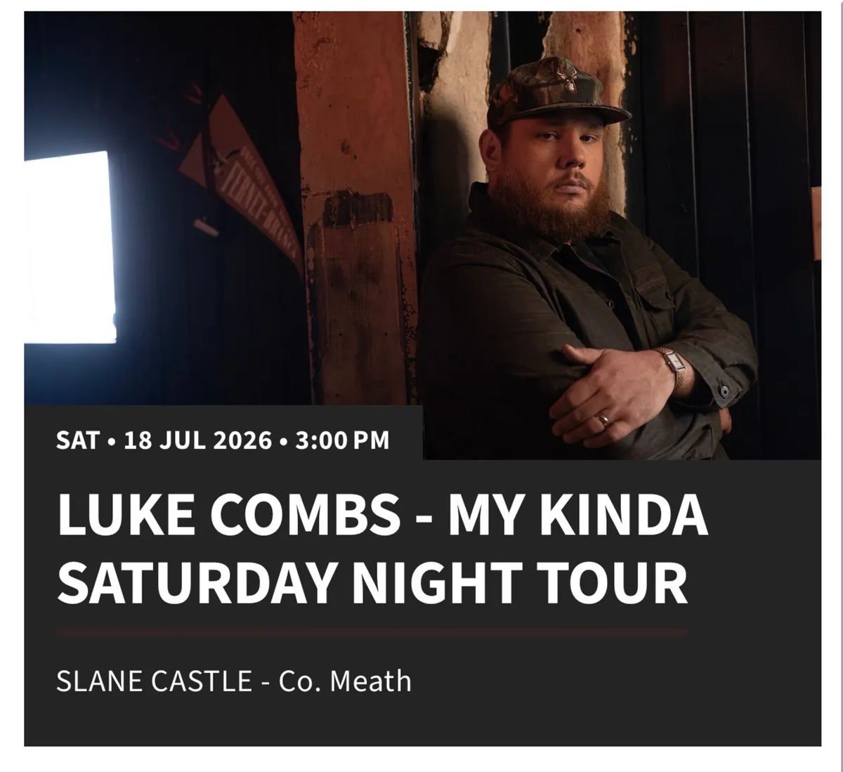 2x Slane Tickets (Front GA) - Saturday 18th July