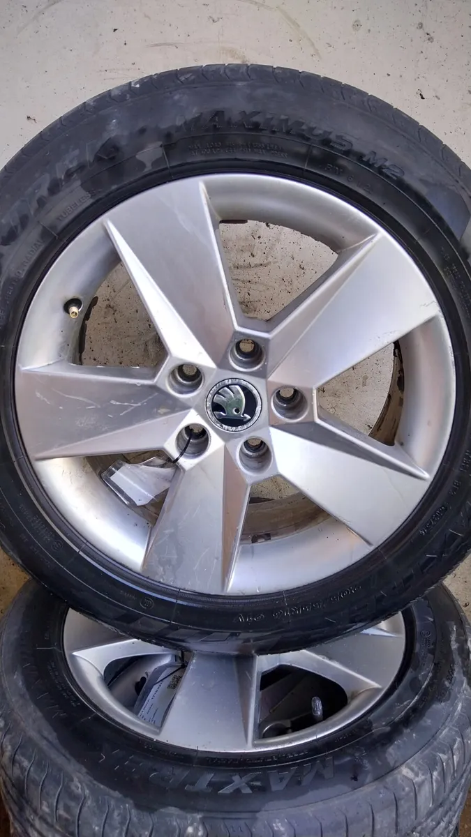 2017 Skoda Octavia 17" Alloy Wheels Set 205/55R16 - Image 2