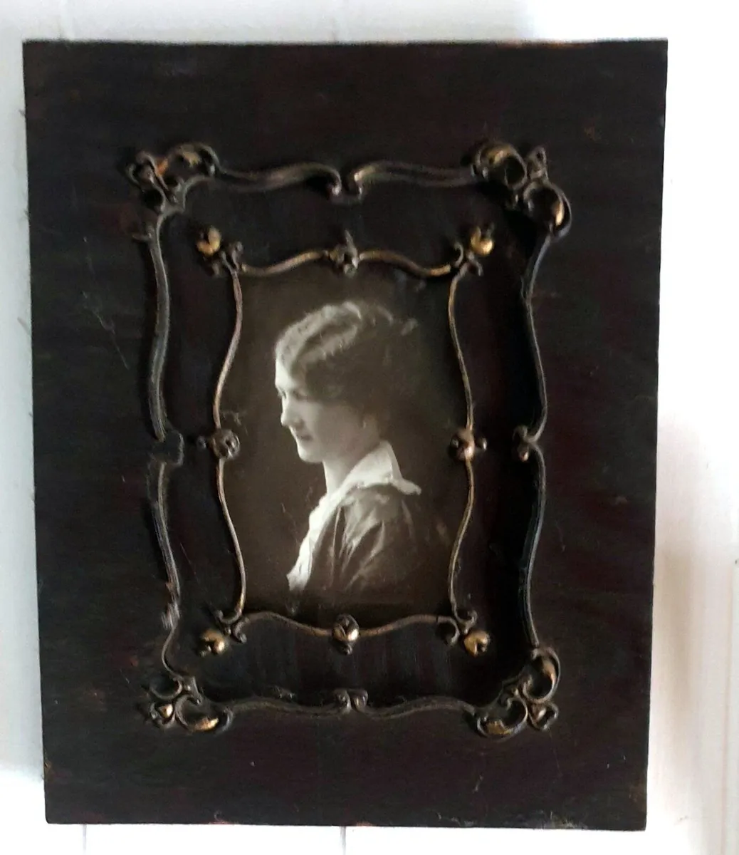 Antique Portrait Photo in Ornate Period Frame - Image 1