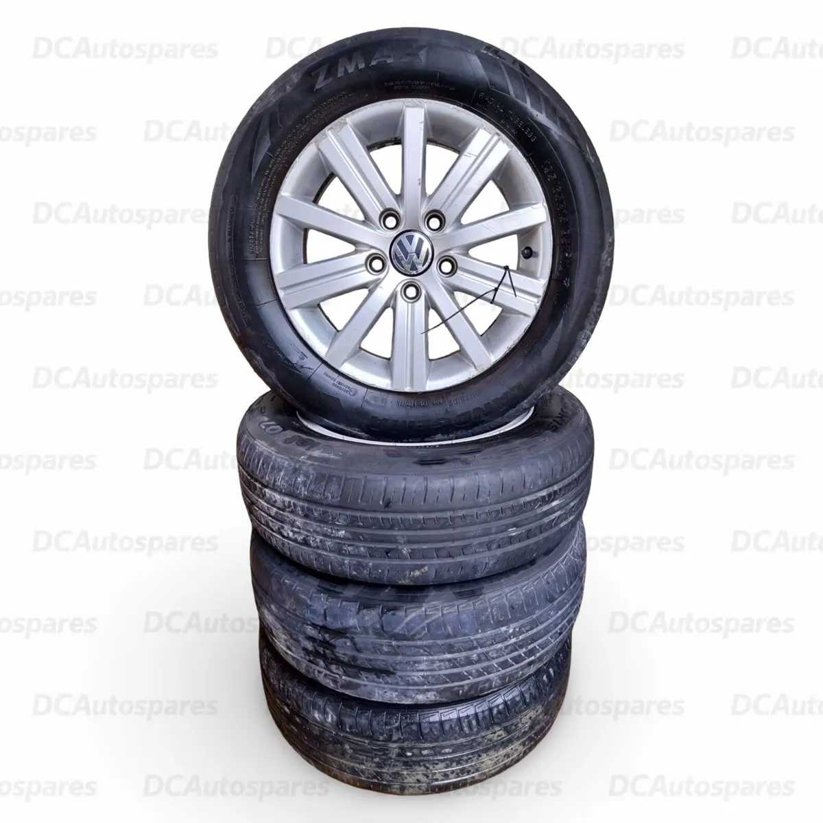 2012 Volkswagen Golf 15"Alloy Wheels Set 195/65R15 - Image 1