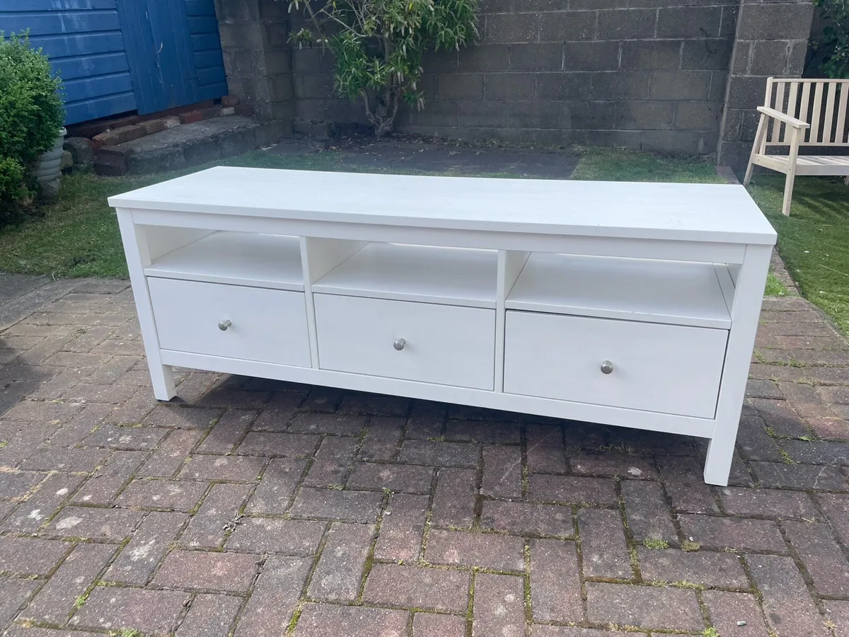 Ikea hemnes tv bench storage - Image 2