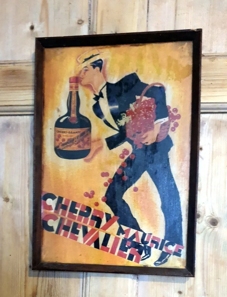 Framed Vintage Art Deco "Cherry Maurice Chevalier" - Image 2