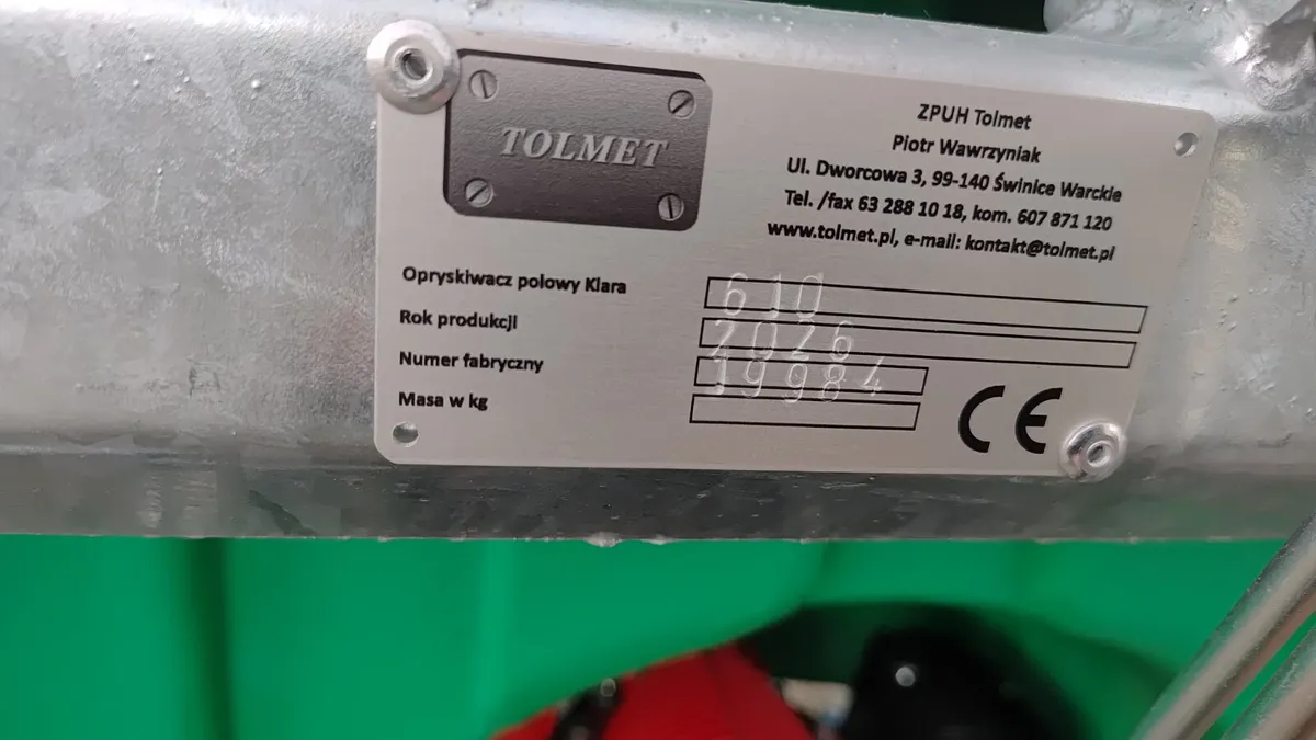 Tolmet sprayer 600L  1900€ - Image 4