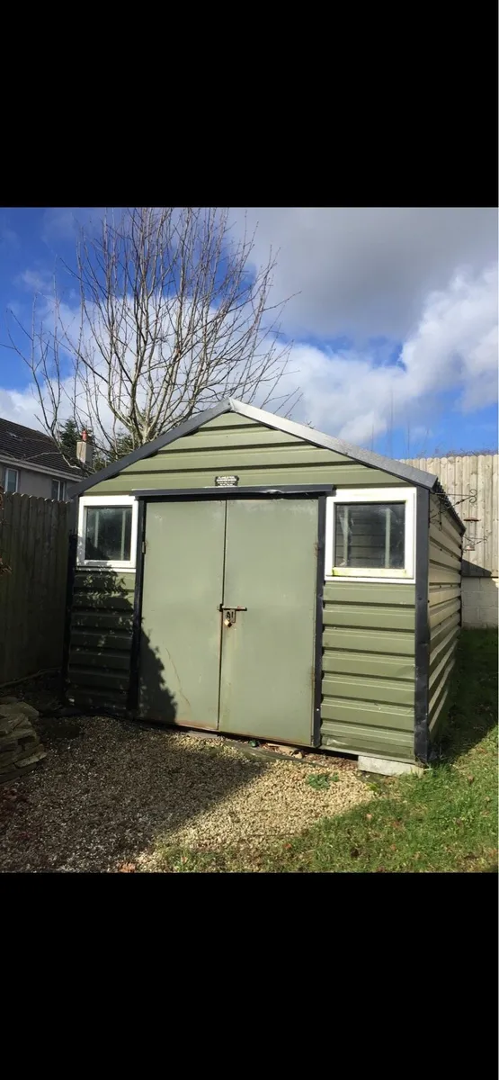 Clane steel garden shed