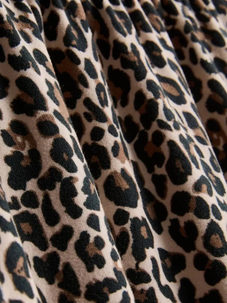 Leopard Print Boyfriend Pyjamas XS - Image 4