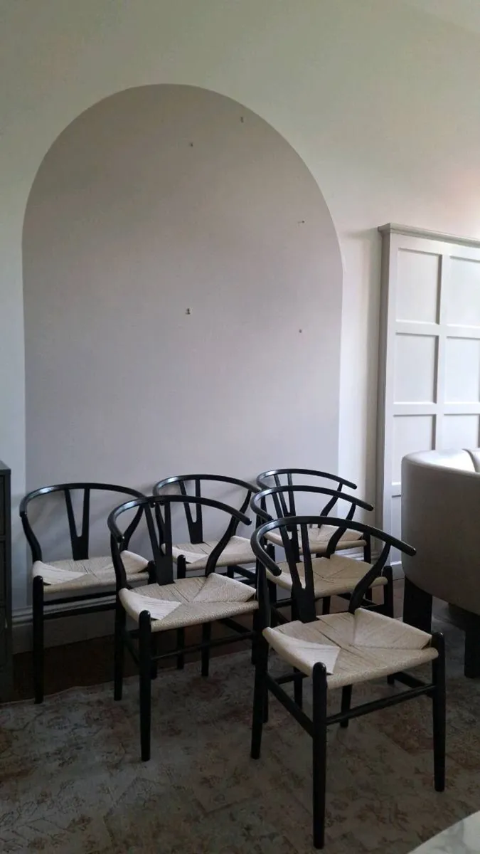 Six Wishbone Chairs - Image 1