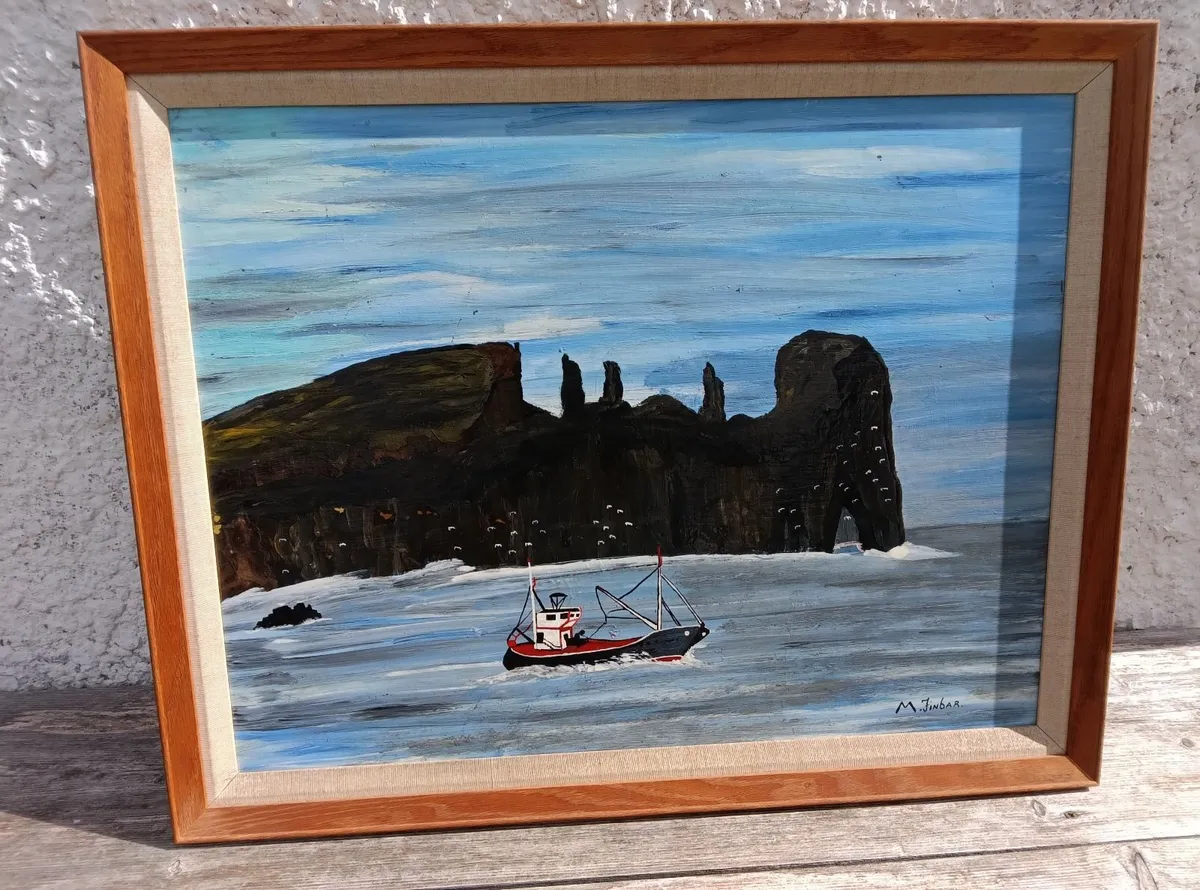 Michael Finbarr MacRuari Painting Tory Island Fish - Image 1