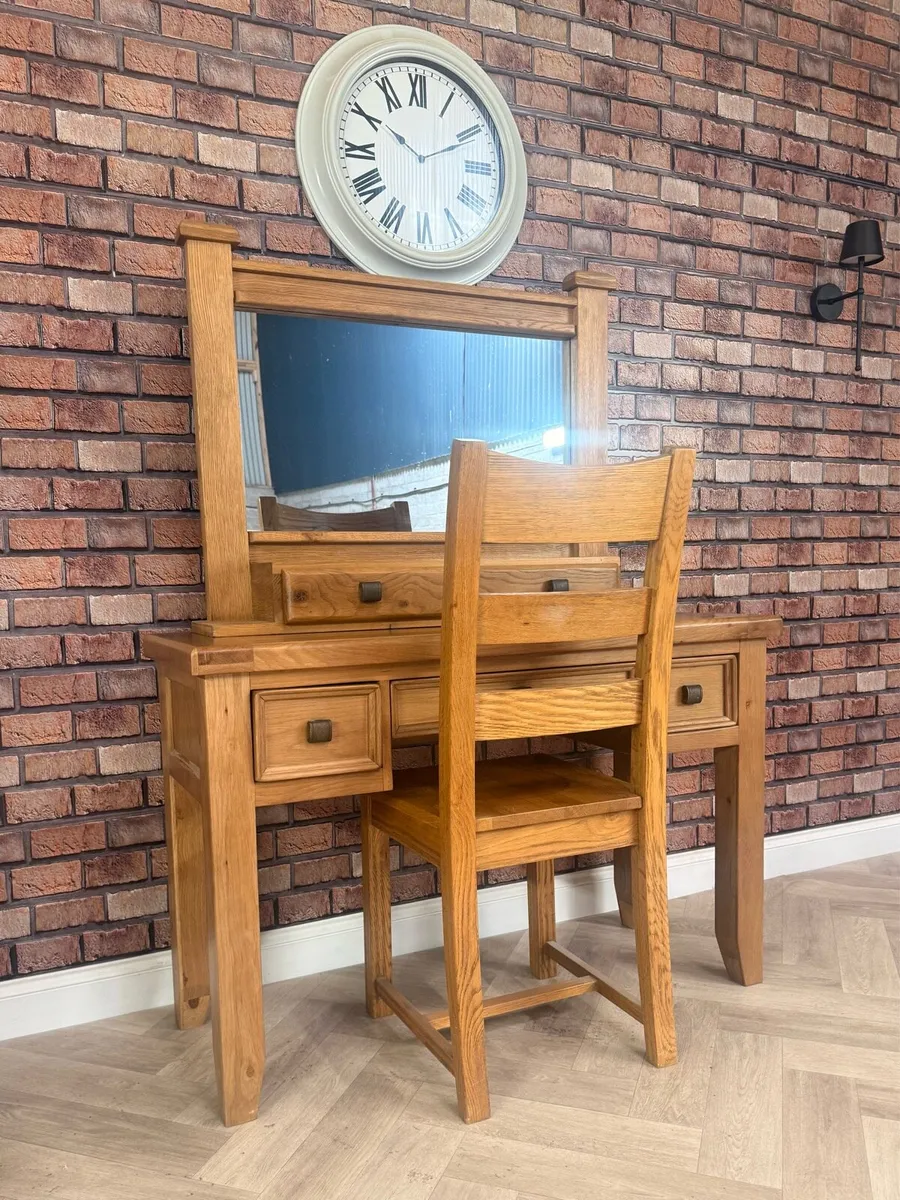 Danube solid oak vanity set - Image 1