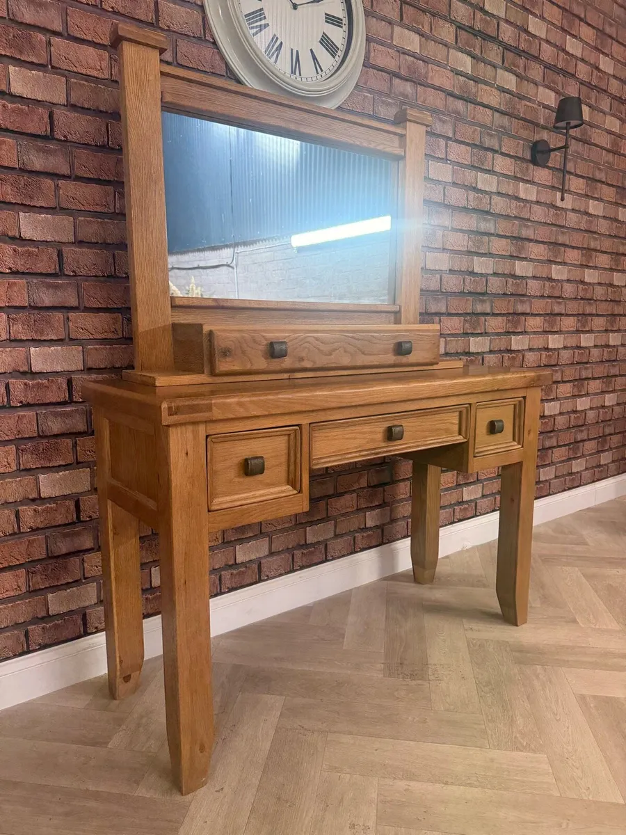 Danube solid oak vanity set - Image 4