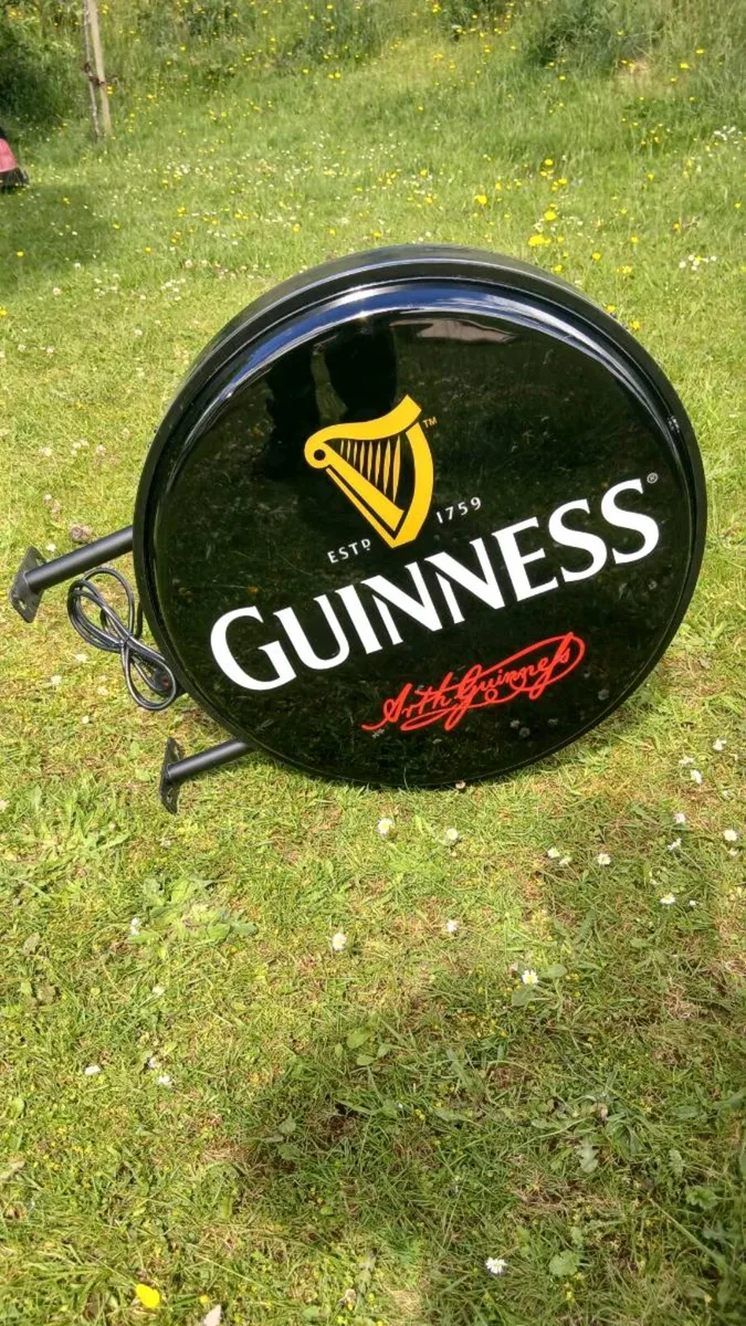 Hanging Double Sided Guinness Light - Image 2
