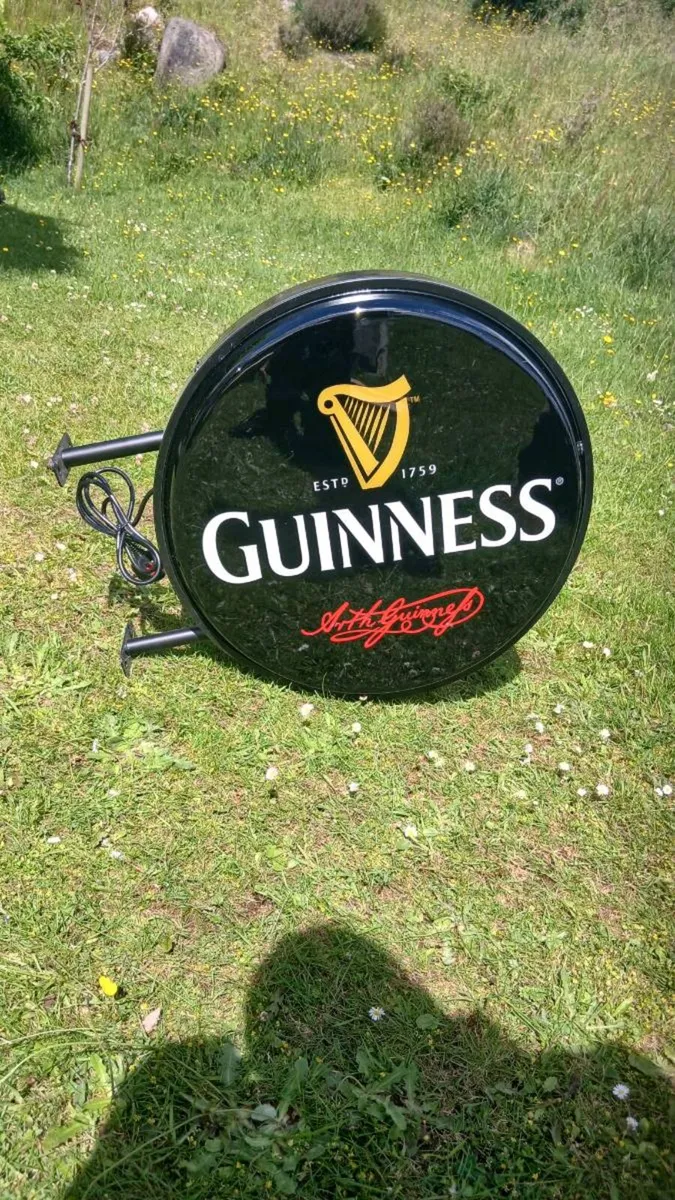 Hanging Double Sided Guinness Light - Image 1