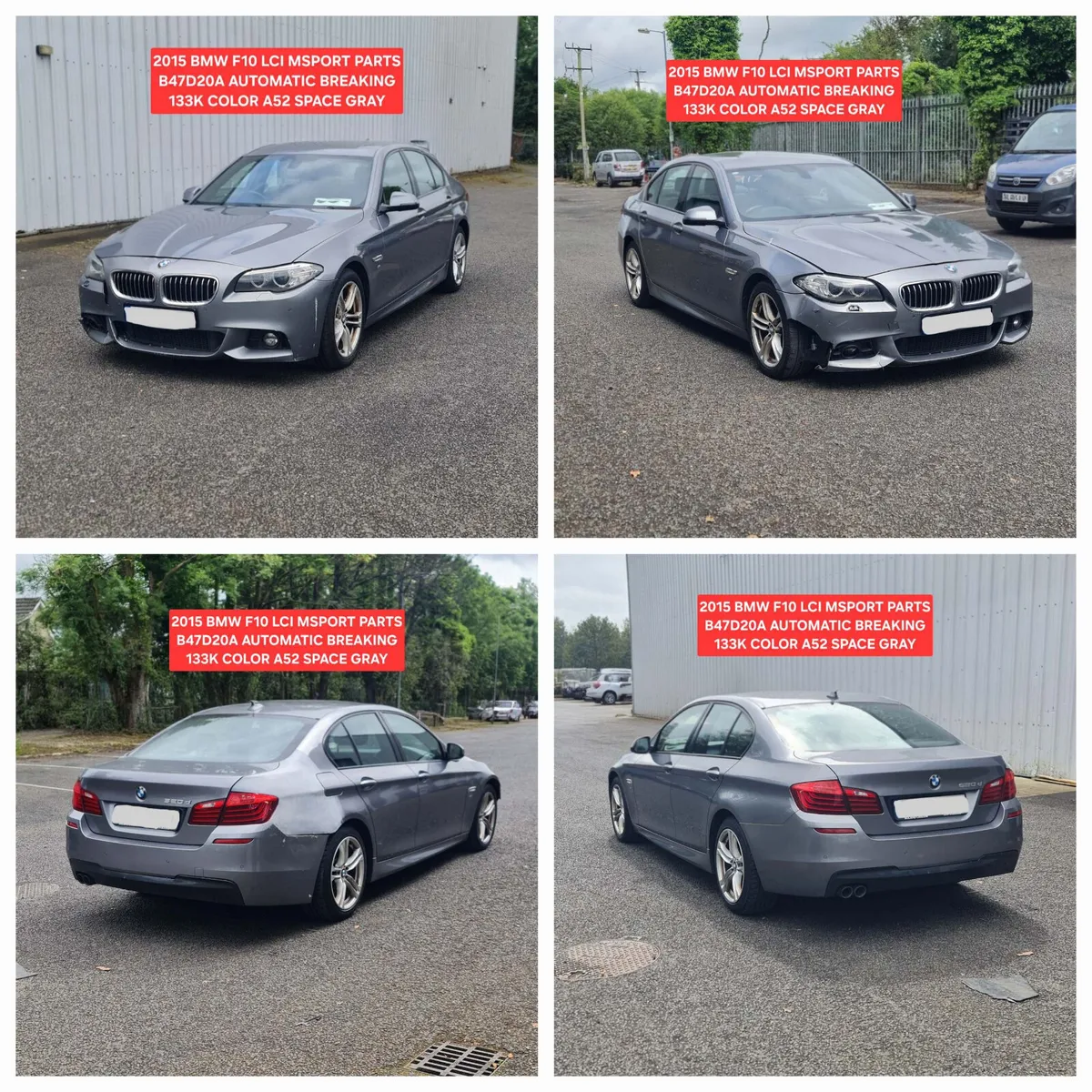 2015 BMW F10 LCI 520D MSPORT B47D20A PARTS A52 - Image 2