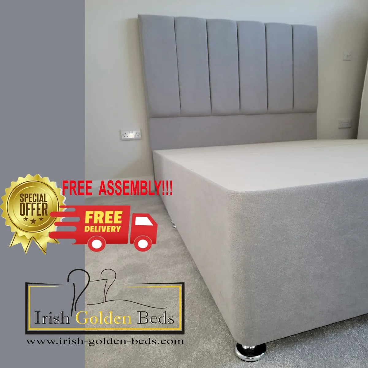 bed frame and headboard, free delivery - Image 1