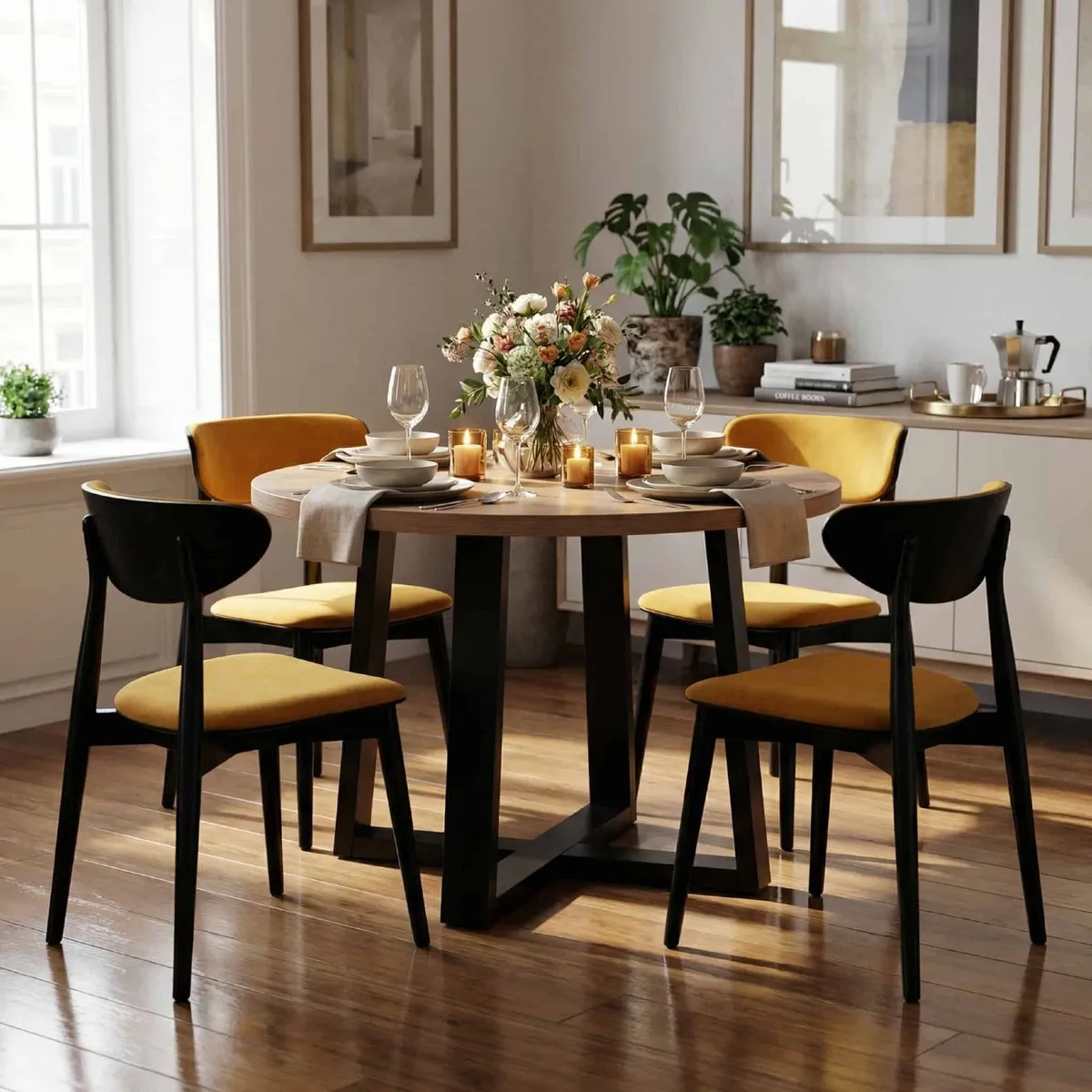 Round Extendable Dining Table 100 to 180cm - Image 2
