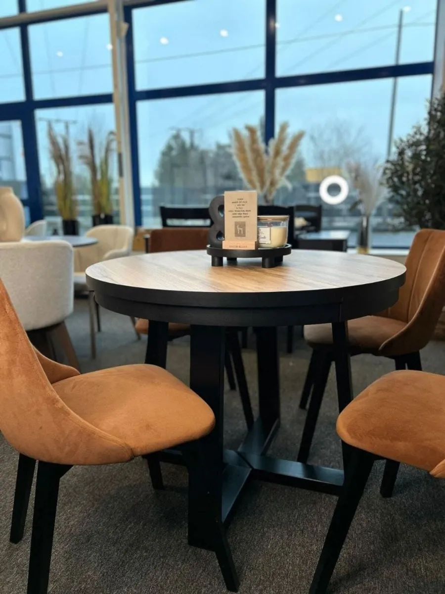 Round Extendable Dining Table 100 to 180cm - Image 3