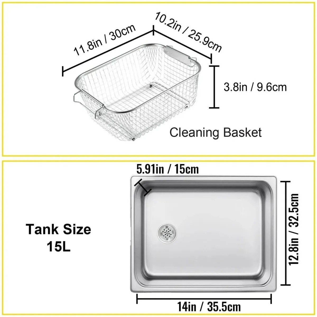 15L Ultrasonic Cleaner Digital With Heat And Timer - Image 3