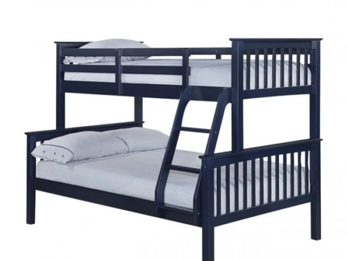 Triple bunk beds on special offer grey , navy ,white - Image 4