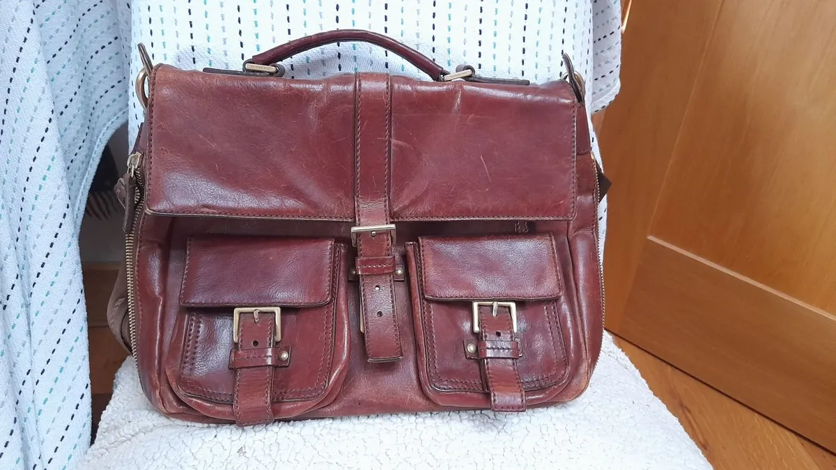 Brieefcase/satchel, leather The Bridge brand - Image 2