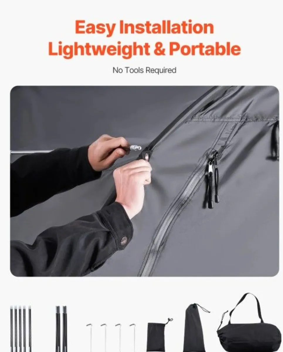 Portable Bike Storage Tent for 4 to 5 Bicycles Wat - Image 3