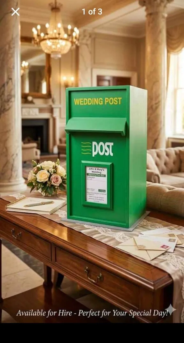 Wedding Postbox to Hire Waterford - Image 2