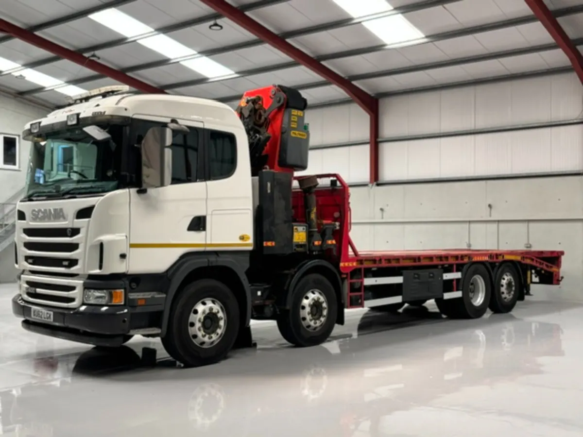 2013 SCANIA G400 8X2 BEAVERTAIL & PK40002-EH CRANE - Image 3
