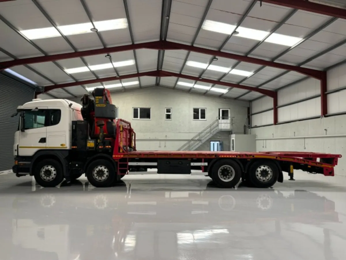 2013 SCANIA G400 8X2 BEAVERTAIL & PK40002-EH CRANE - Image 4