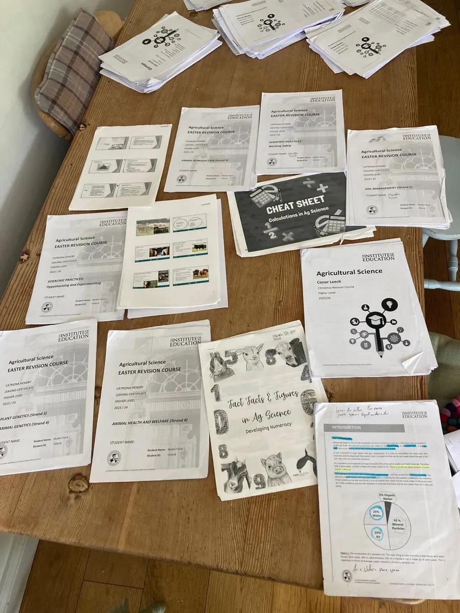 institute of education Ag Science  H1 notes