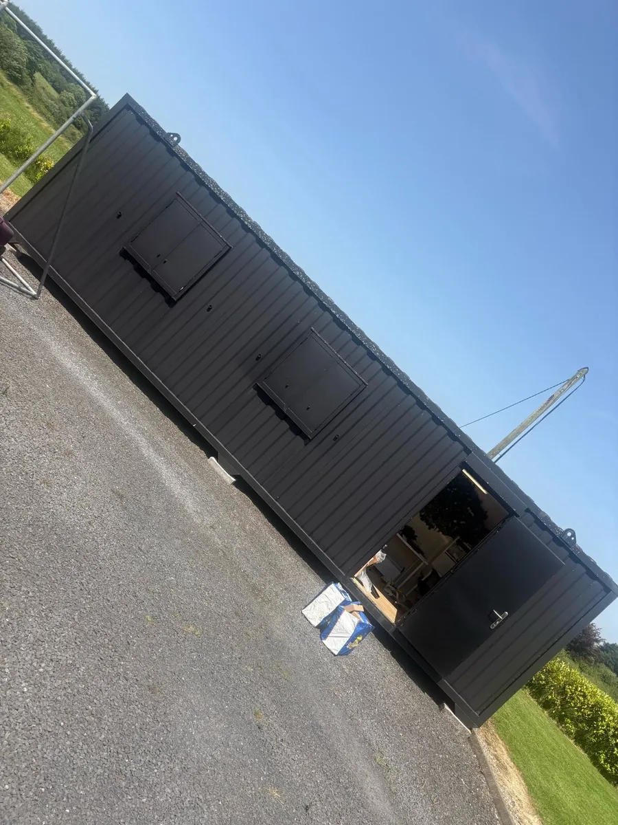 Large metal container 30ft security shutters - Image 1