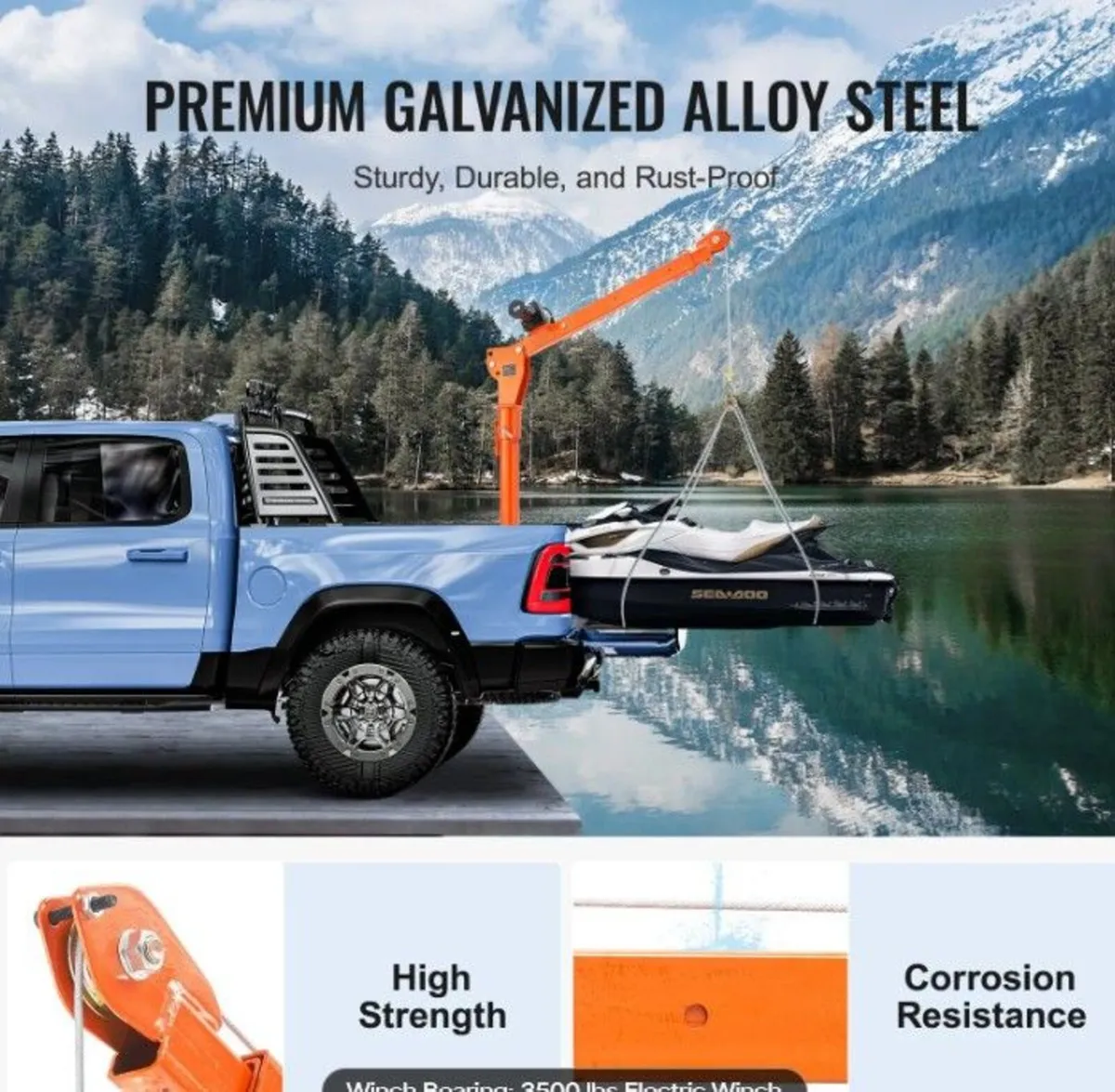 Electric Pickup Truck Crane 499kg with 1587kg Elec - Image 4