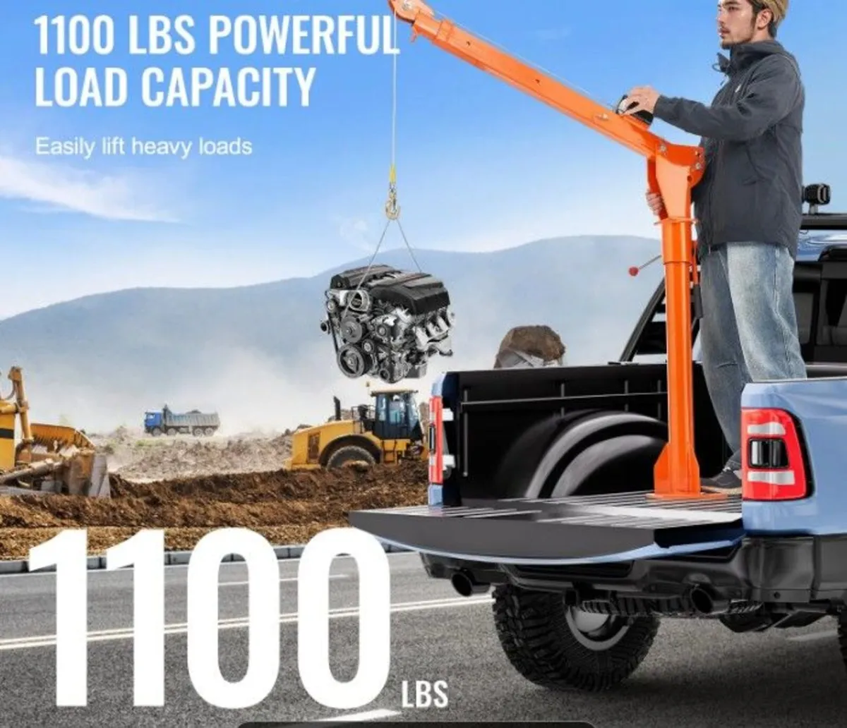 Electric Pickup Truck Crane 499kg with 1587kg Elec - Image 3