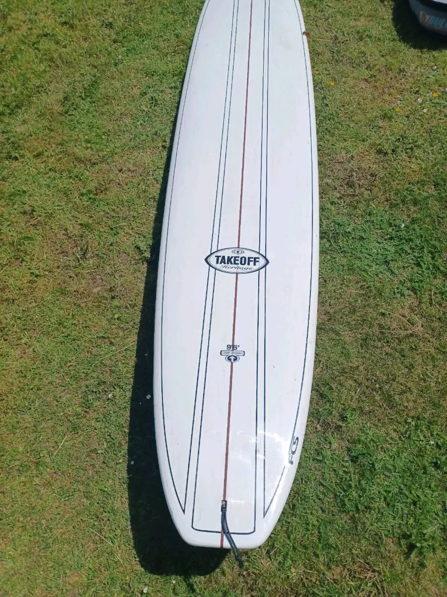 Longboard 9ft6 Takeoff surfboard - Image 1