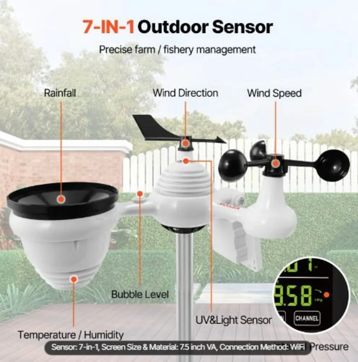 7-in-1 Wi-Fi Weather Station - Image 2