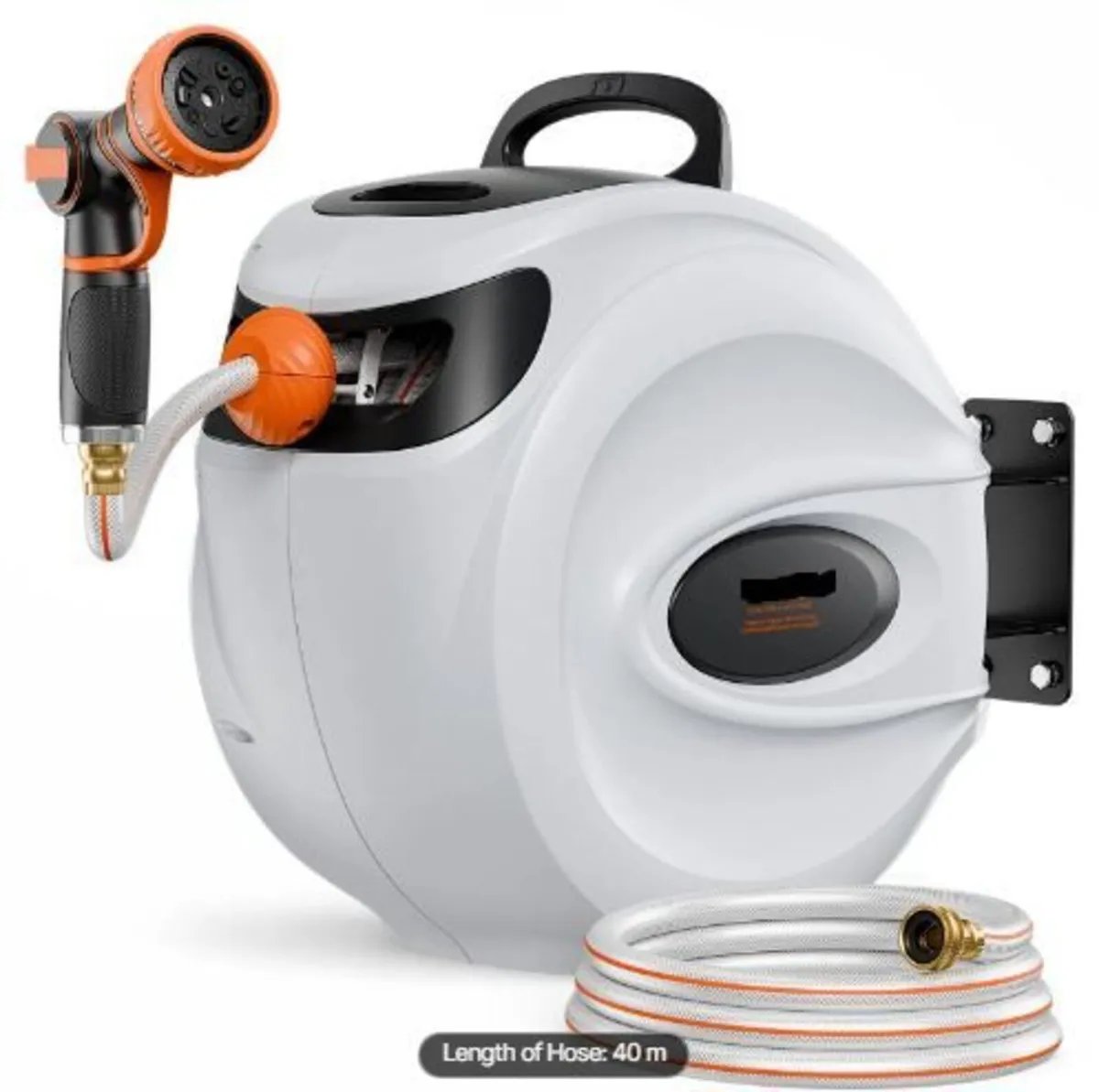 Retractable Garden Hose Reel, 1/2" x 131.23 ft - Image 1