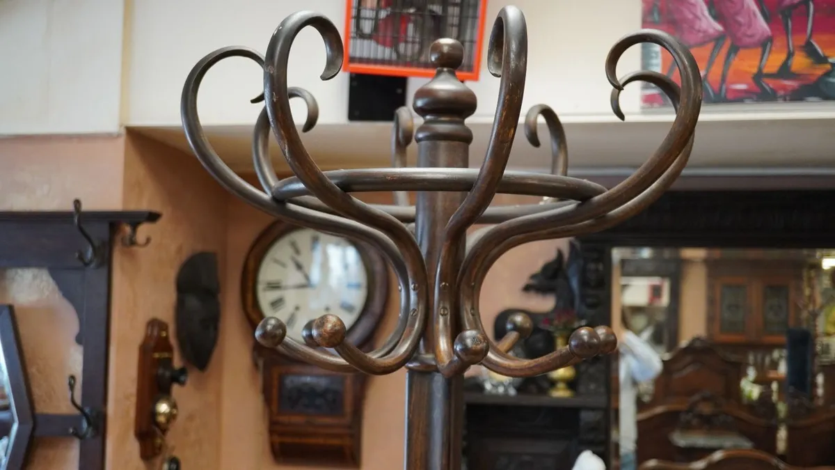 Antique Bentwood Coat & Hat Stand - Image 3