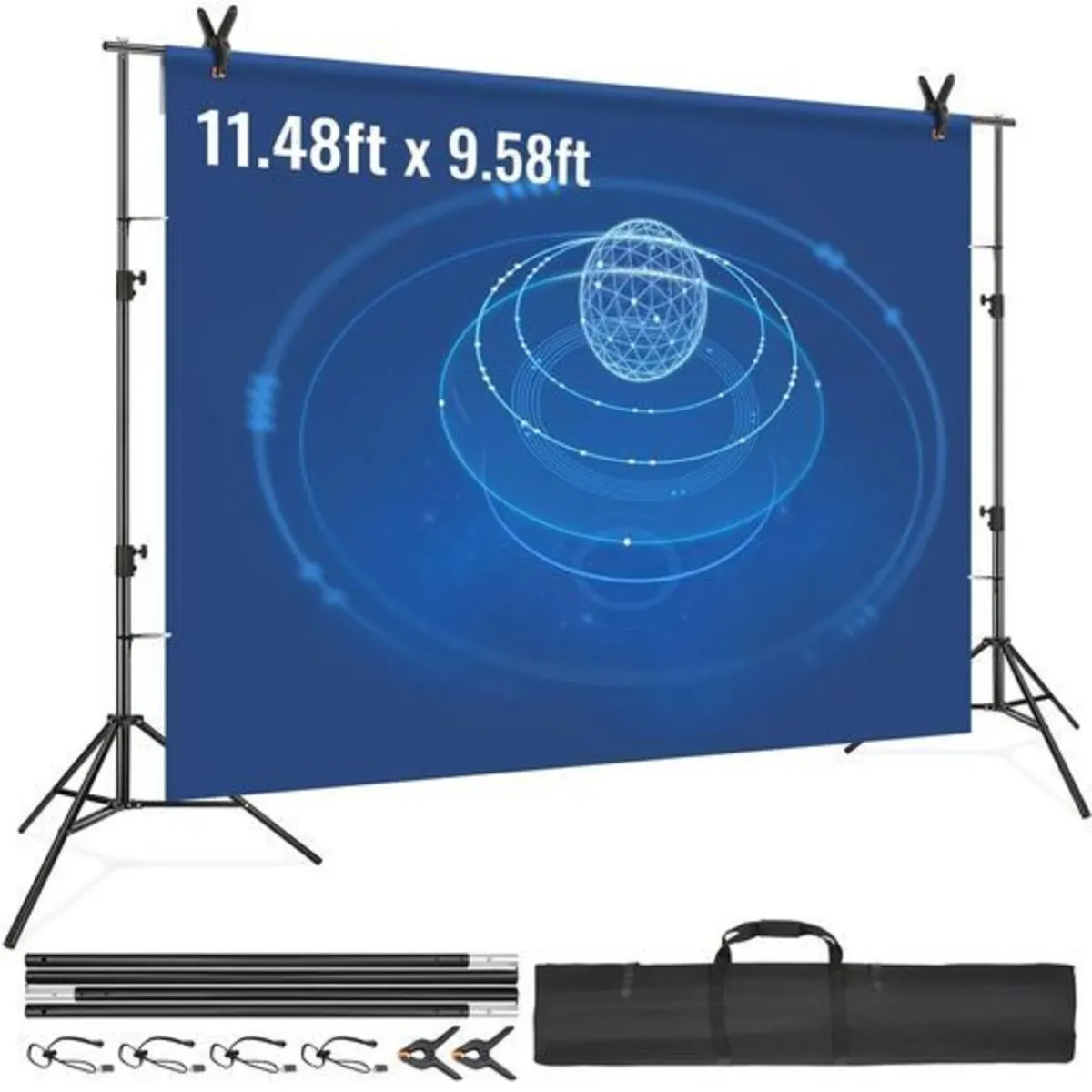 Heavy Duty Photography Backdrop Stand Adjustable B - Image 2