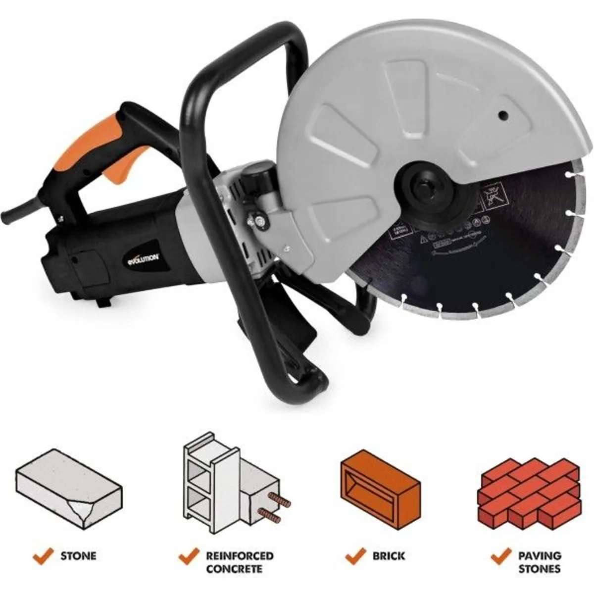 Evolution 305mm (12") Concrete Disc Cutter 110v - Image 2