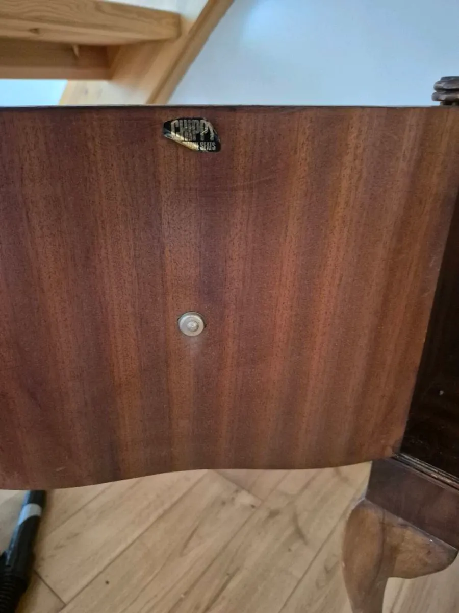 Vintage Chippy Heath Telephone Table Seat with Cup - Image 1