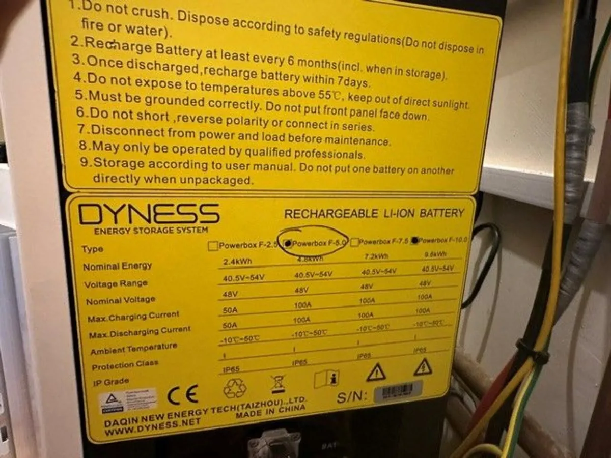 Dyness 9.6kWh Solar Battery – 99% SOH – Half Price - Image 4