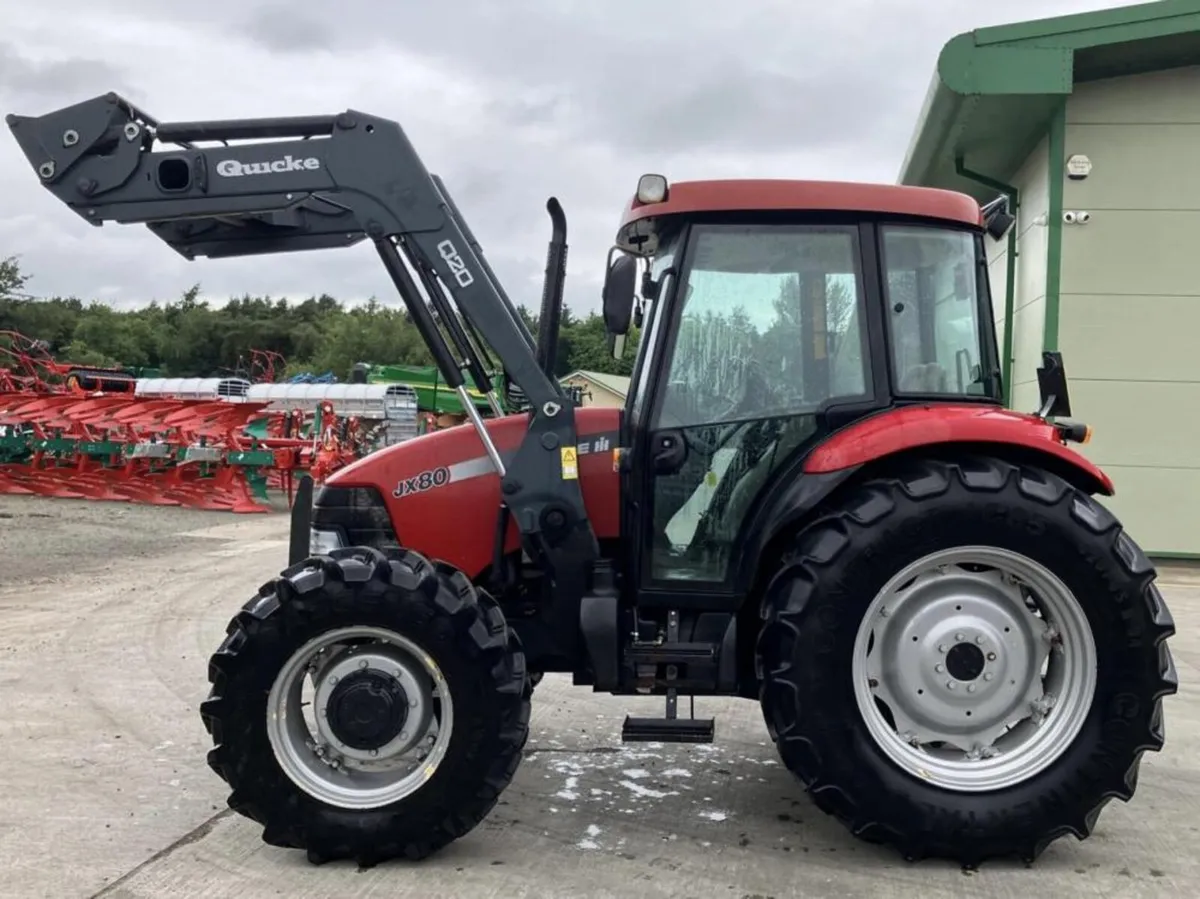 CASE JX80 4WD + QUICKE Q20 LOADER, 2900 hrs - Image 1