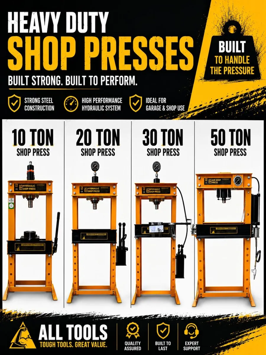 10T Hydraulic Workshop Press - Image 2