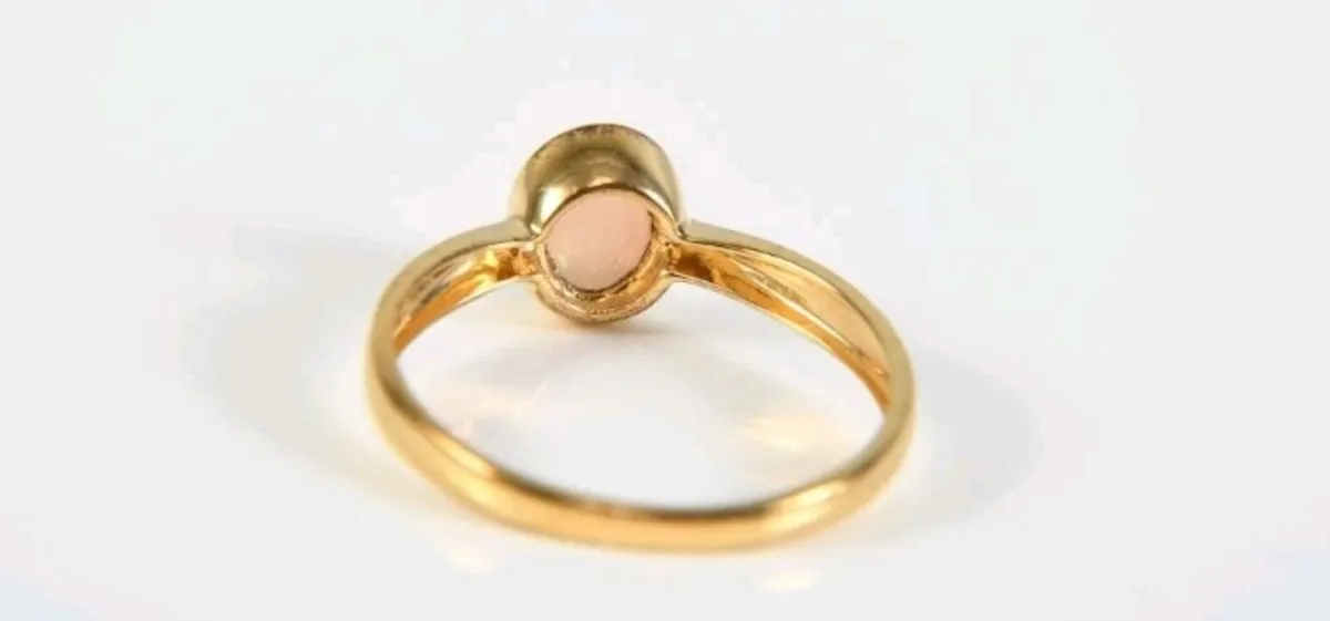 Lively Opal ring gold plated on sterling silver - Image 3