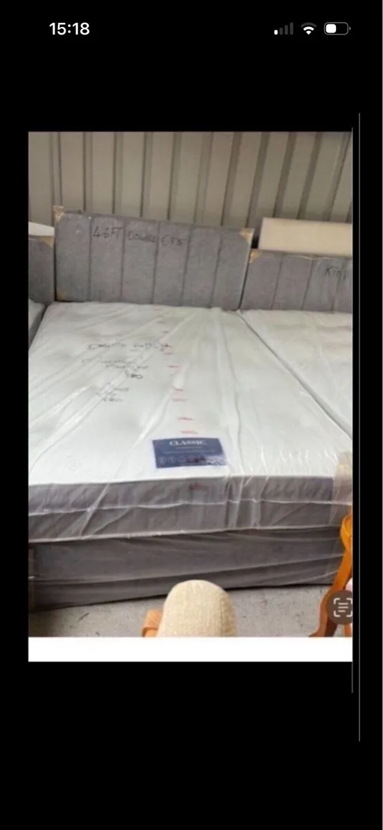 Divan beds with mattress and headboard - Image 2