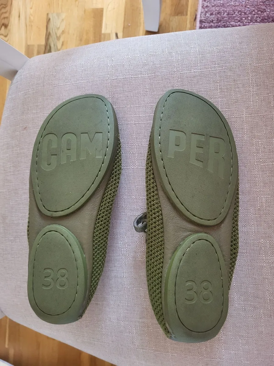 Camper Green Mary Jane Shoes – Size 38 - Image 2