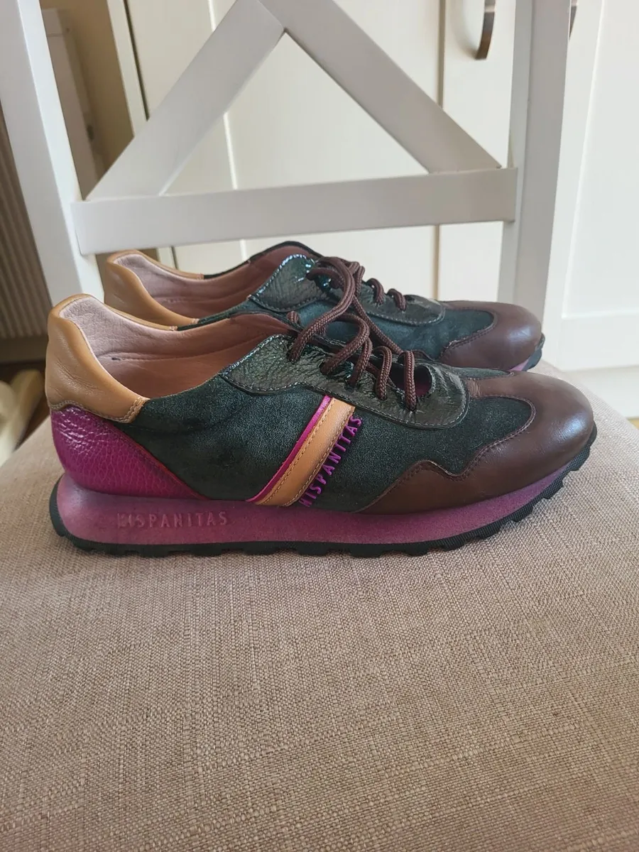 Hispanitas Leather Trainers – Size 38 - Image 1