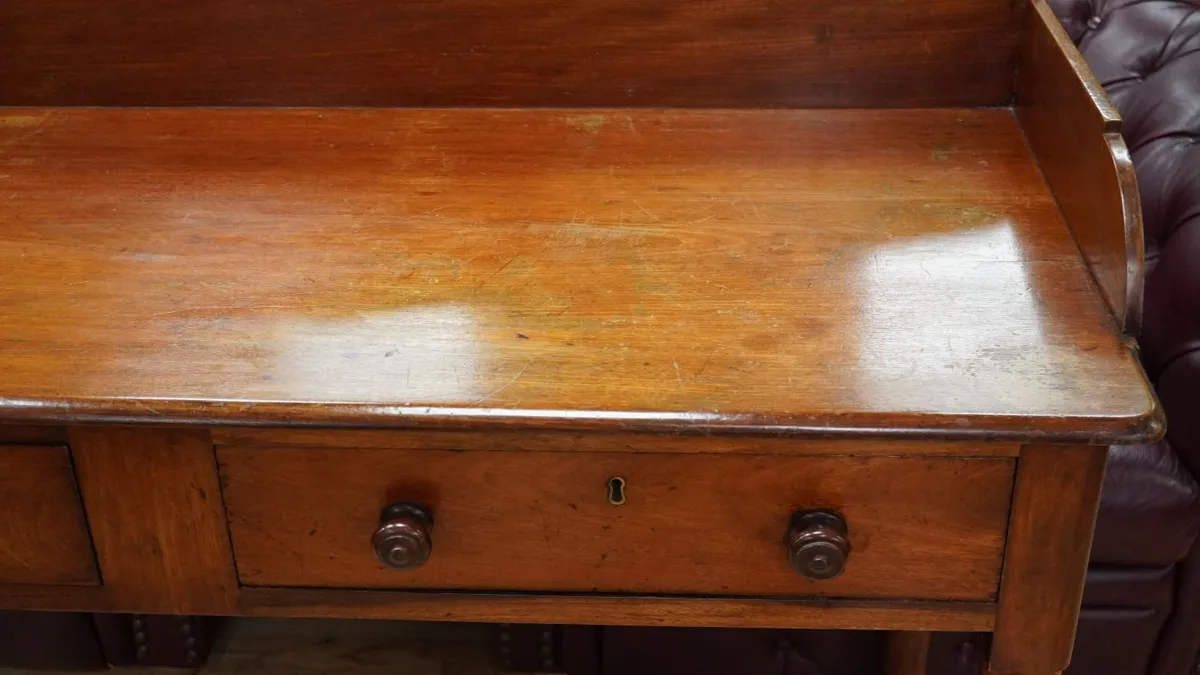 Victorian Mahogany Gallery Table - Image 4