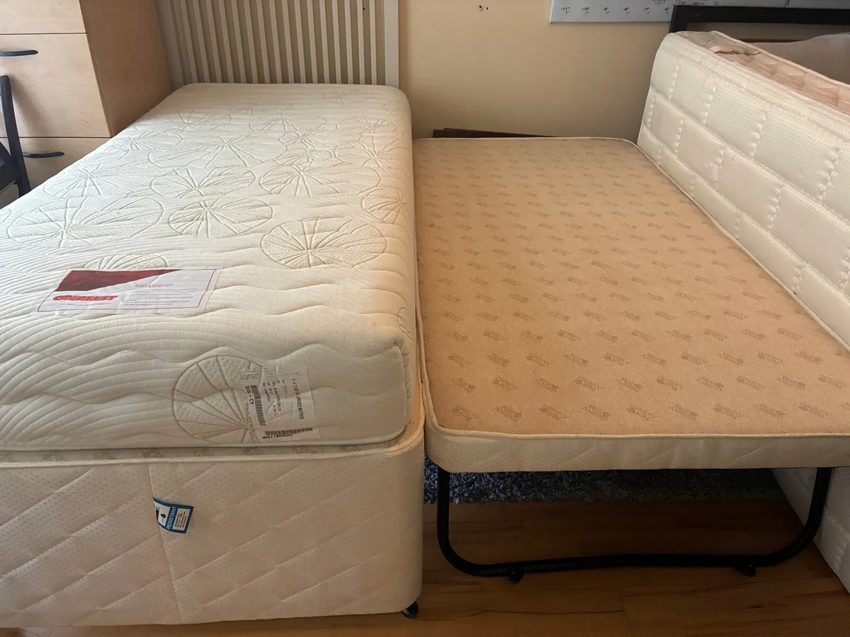 Single Divan Bed with Trundle Guest Bed - Image 2