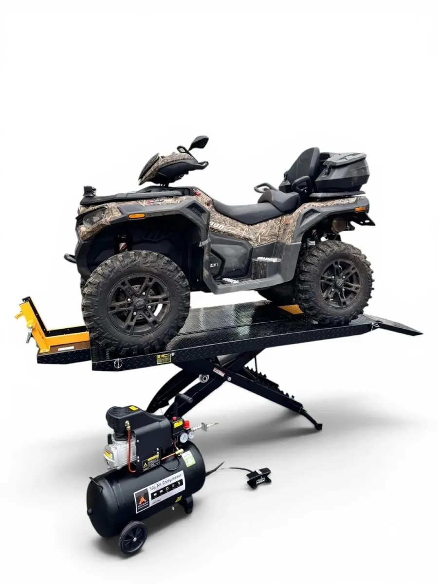 Hydraulic Motorcycle Mechanics Garage Lift (450KG) - Image 1